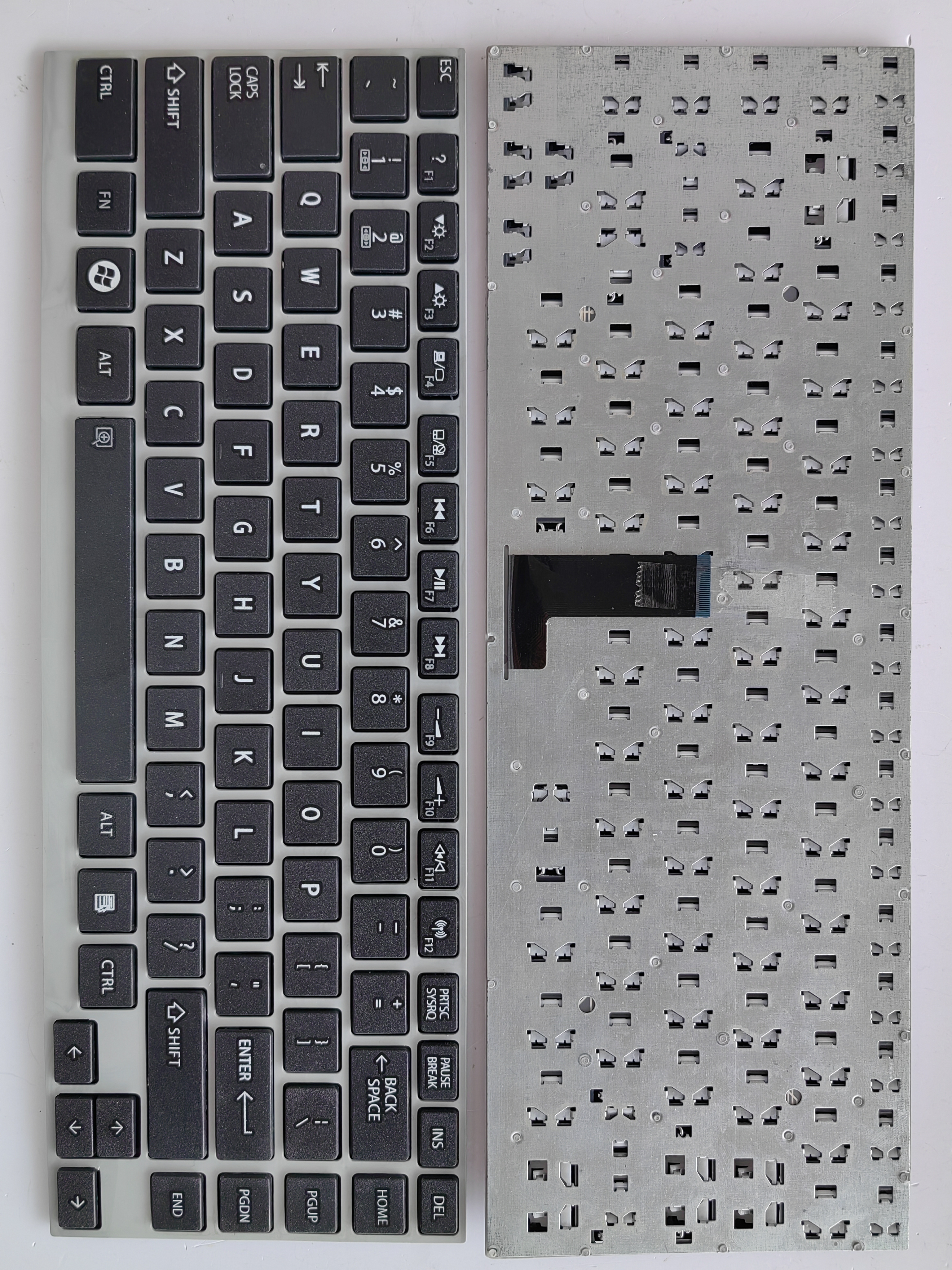 Picture of New Replacement Laptop Keyboard For TOSHIBA U900/N860/Z930/Z830/U920T/U840/U800W SILVER FRAME BLACK (OEM) US Layout